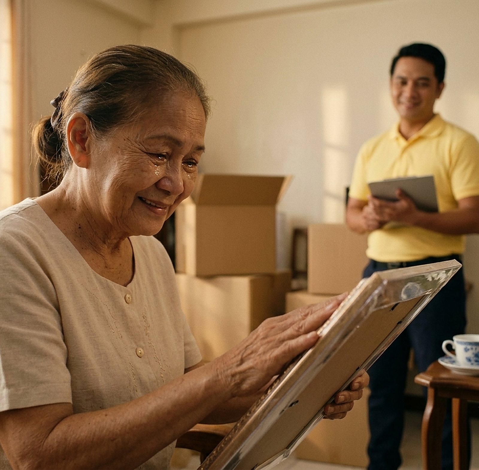A Lane customer, mid-move